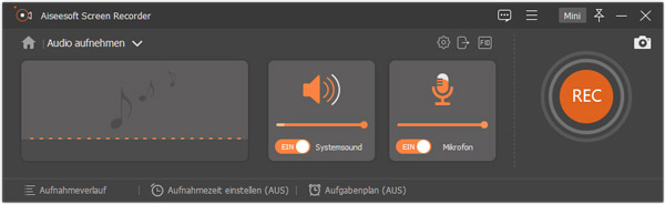 Systemsound aktivieren und Mikrofon deaktivieren