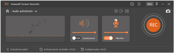 Mikrofon als Audioquelle wählen