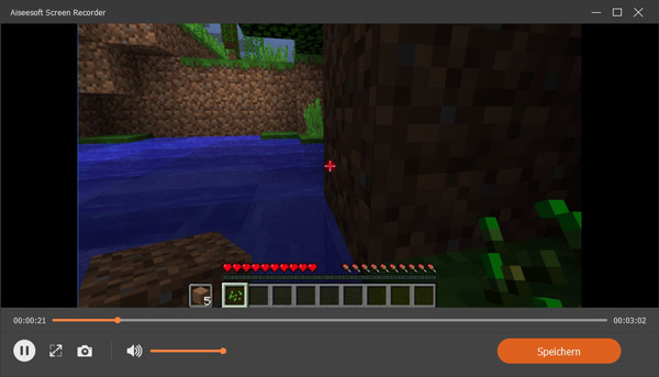 Minecraft-Aufnahme abspeichern