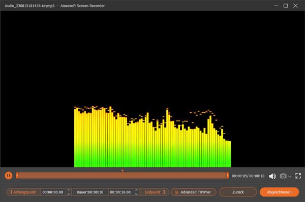 MP3-Aufnahme speichern