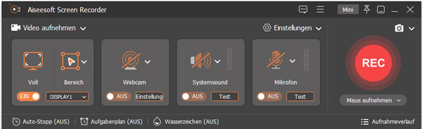 Audio Recorder aufrufen