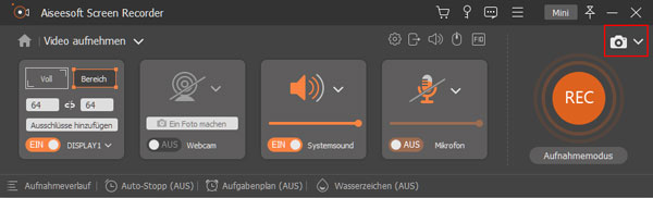 Screenshot auswählen