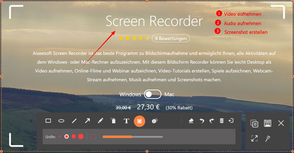 Screenshot bearbeiten