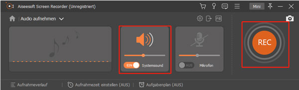 Systemsound einschalten