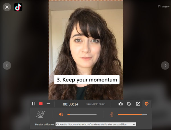 Tik Tok Video aufnehmen