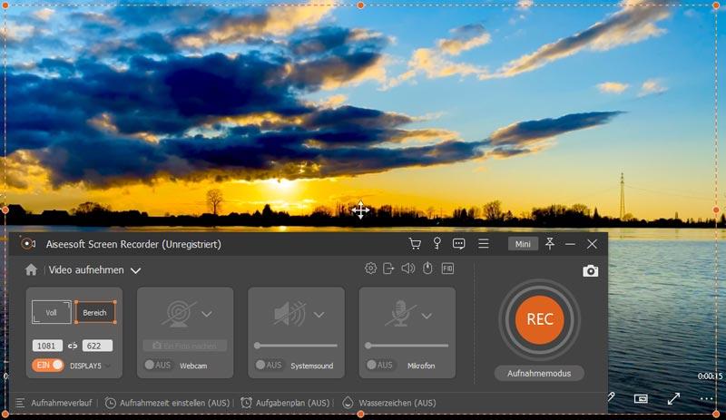 Video aufnehmen mit Aiseesoft Screen Recorder