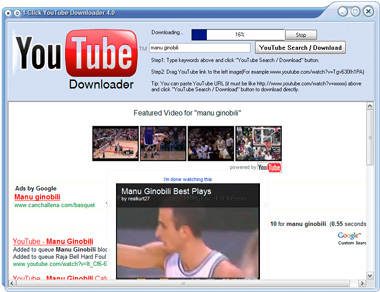 1-Click YouTube Video Download