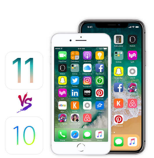 iOS 11 vs iOS 10