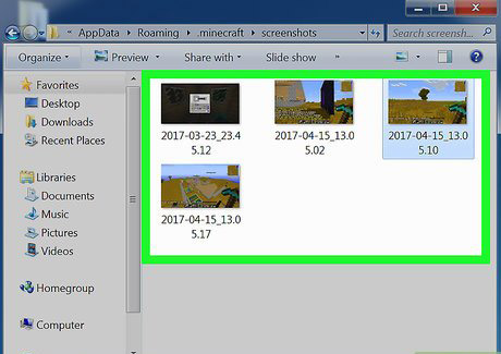 Minecraft Screenshot Ordner