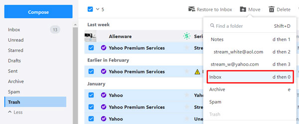 Yahoo gelöschte Mails wiederherstellen
