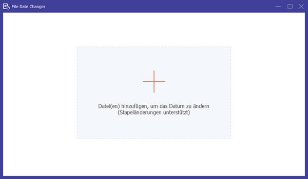 Daten in File Date Changer hinzufügen