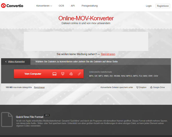 Online MKV to MOV Converter