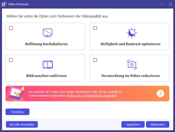Verwacklung im Video reduzieren