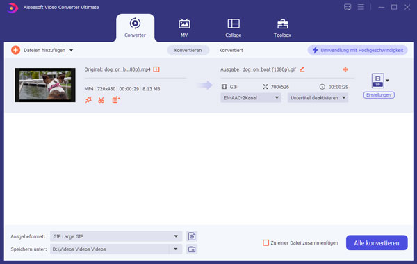 AVCHD-Dateien in den Converter hinzufügen