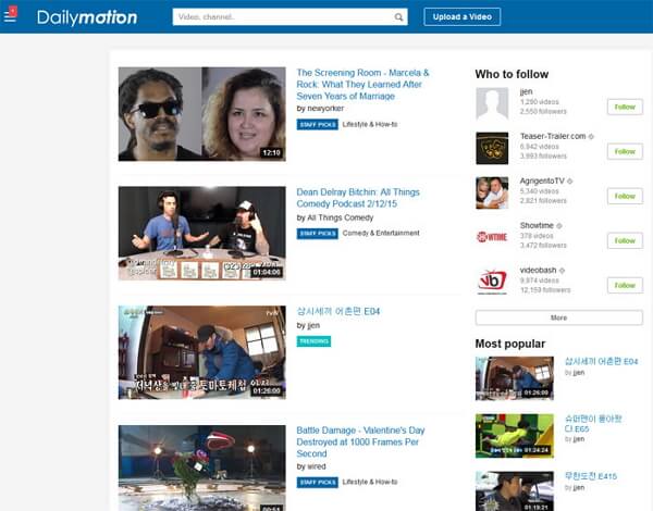 Dailymotion Video finden