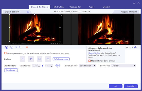 Adjust Video Editing