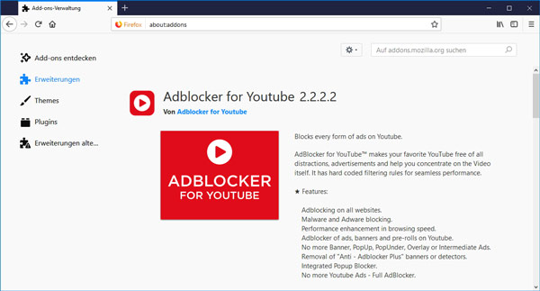 Adblocker for YouTube