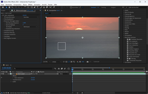 Adobe After Effects: Video entpixeln