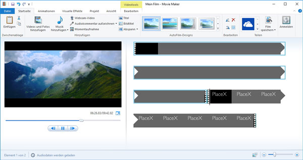 AVI zusammenfügen mit Windows Movie Maker