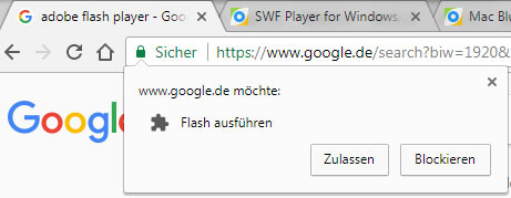 SWF-Datei in Chrome öffnen