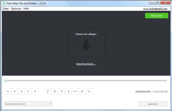 MP4 mit Free Video Flip and Rotate drehen