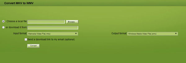Online MKV to WMV Converter