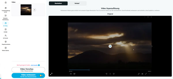 Verpixeltes Video online verbessern