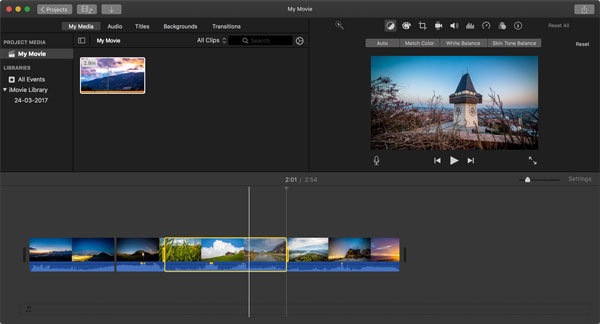 Mit iMovie MP4 Video bearbeiten