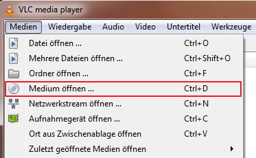 VLC ausführen