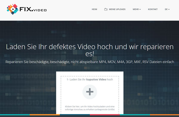 MOV mit Fix.Video reparieren