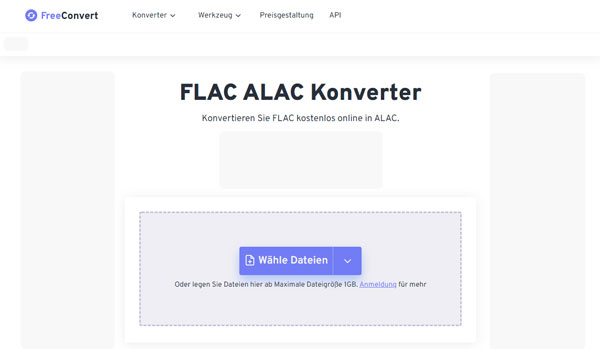 FLAC in FreeConvert hinzufügen