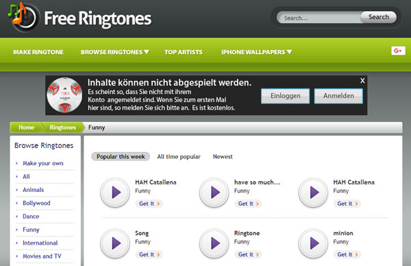 Free Ringtones