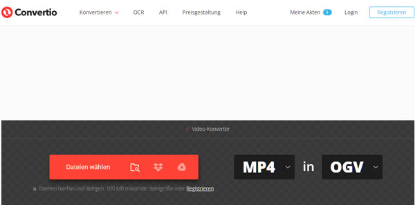 MP4 in OGV online umwandeln