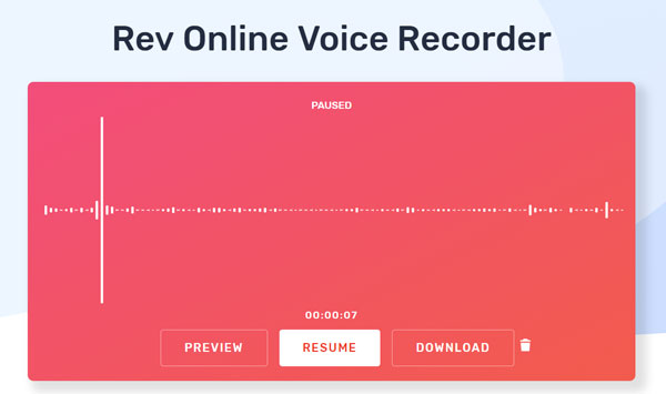 Rev Online Voice Recorder