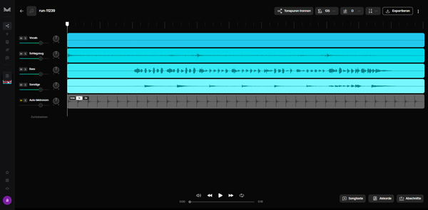 Stimmen mit Moises entfernen