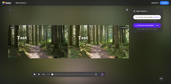 Videoqualität mit Fotor verbessern