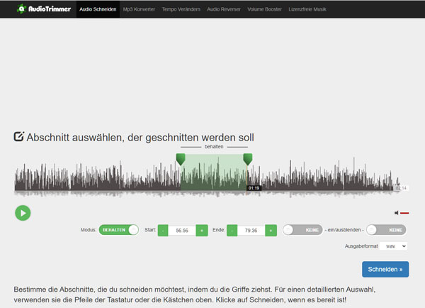 WAV-Datei schneiden