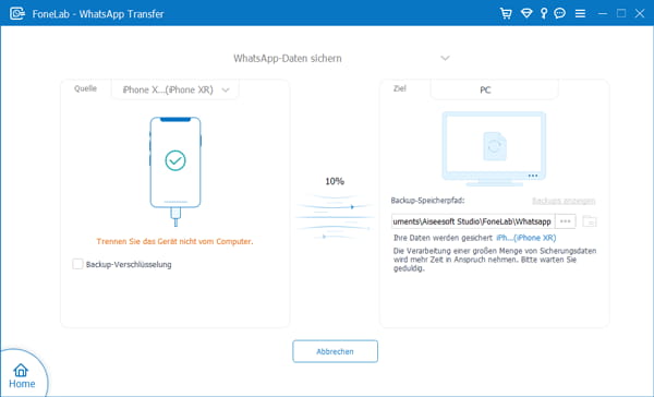 WhatsApp-Backup am PC erstellen