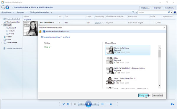 MP3 Cover in Windows Media Player hinzufügen