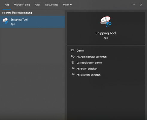 Snipping Tool verwenden