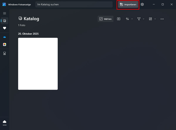 Windows 11 Fotos App Bilder importieren