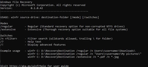 Wie funktioniert Windows File Recovery