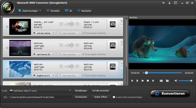 Screenshot von WMV Converter