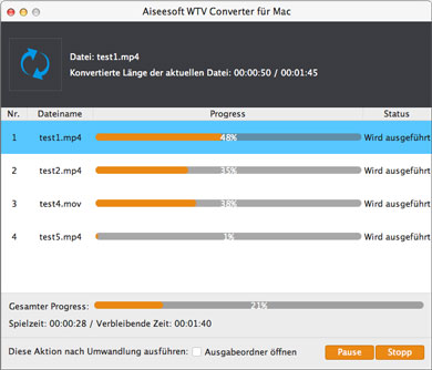 WTV Videos auf Mac umwandeln